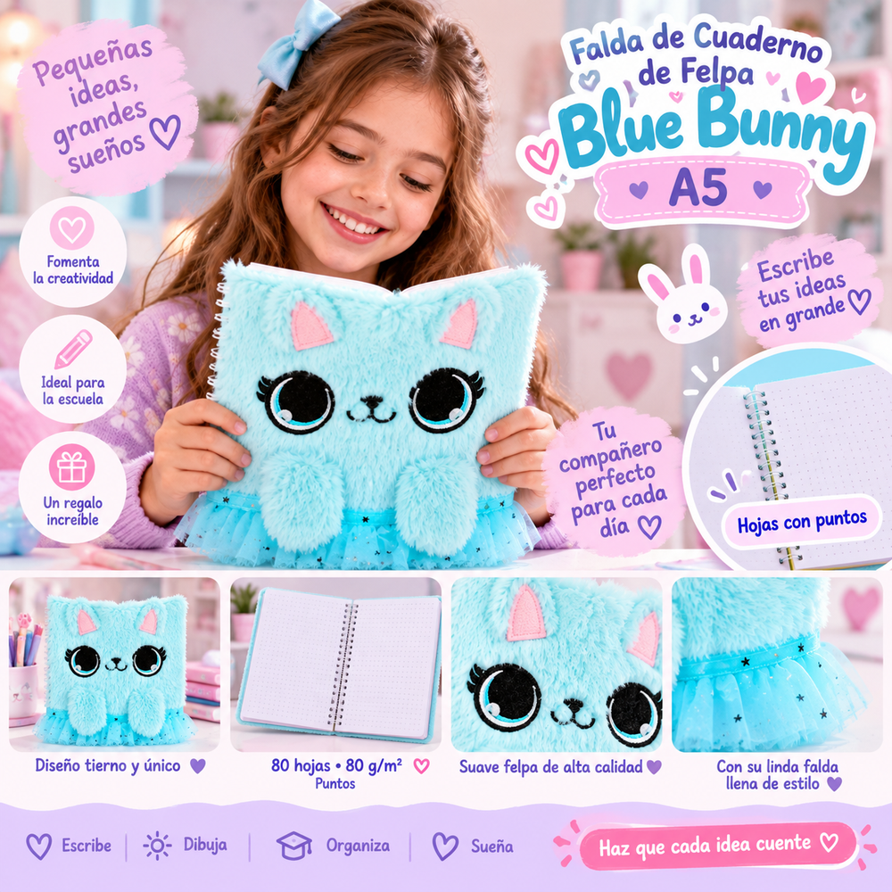 Ideas y detalles del cuaderno Blue Bunny